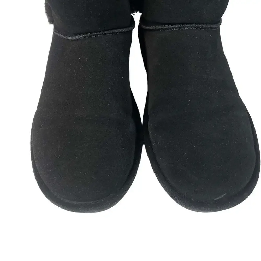 SoftMoc Winter Boots Women’s 9 Black Faux Fur Lined Short Cuff Flat Sole Cozy